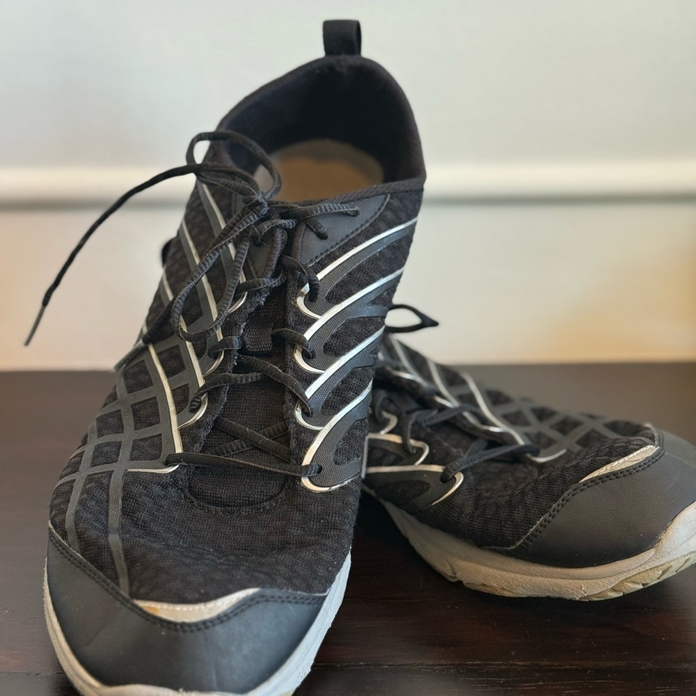 Merrell Bare Trail Running  Black and Gray Athletic Shoes